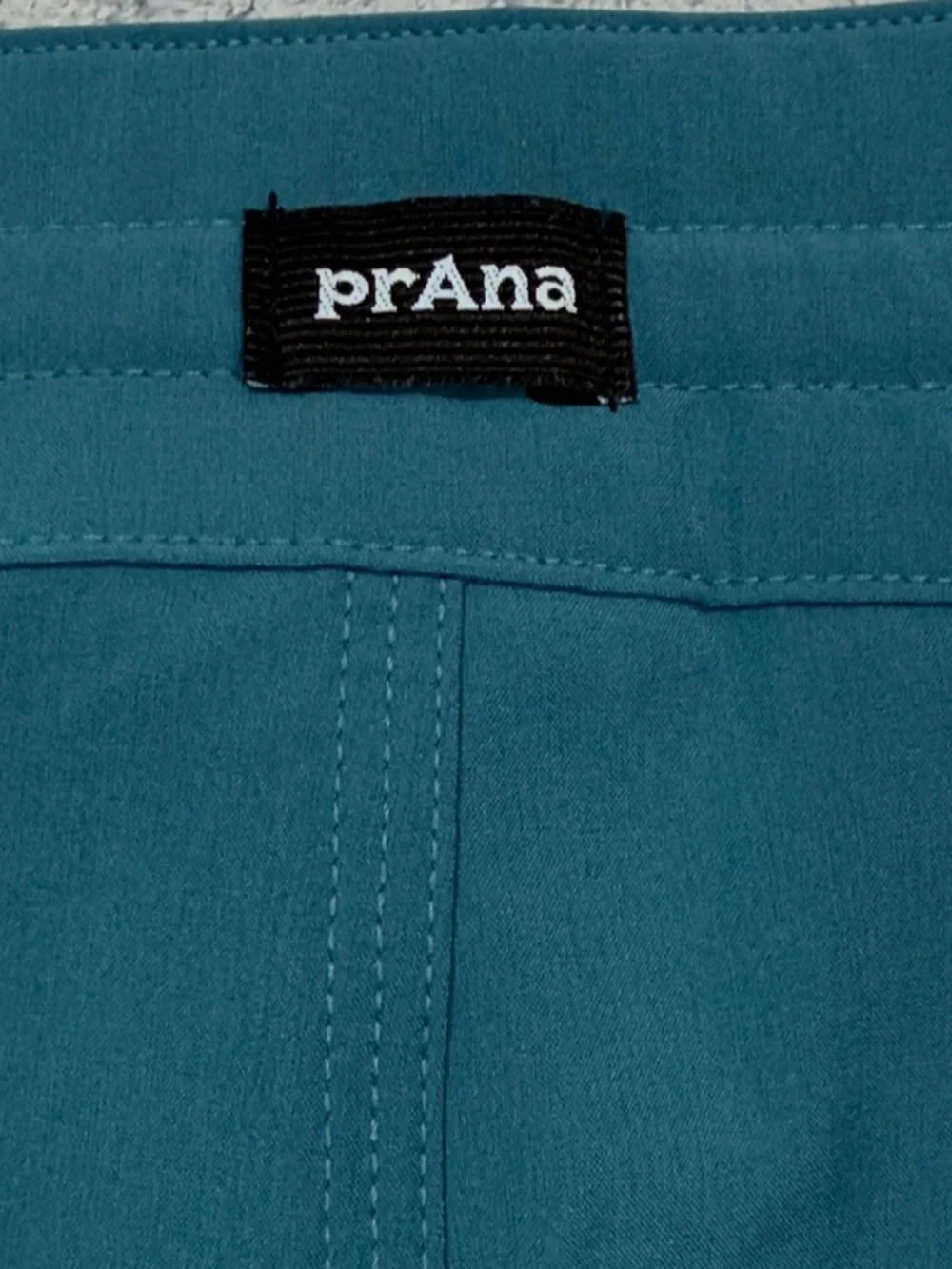 Men’s Prana Fenton Boardshort Catalina Blue Black Logo & Ties Size Large